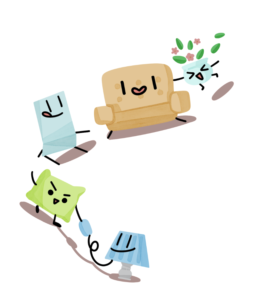 Happy Furniture Characters